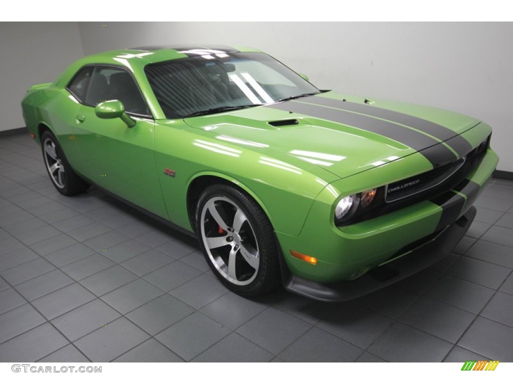2011 Challenger SRT8 392 - Green with Envy / Dark Slate Gray photo #8