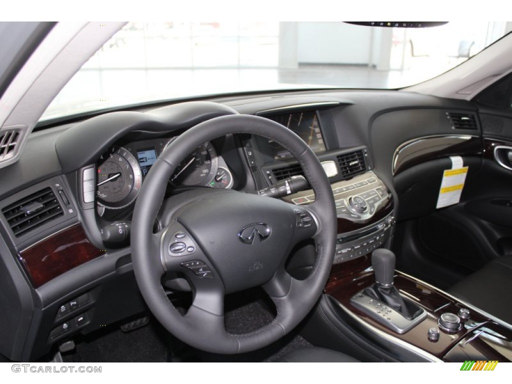 2013 Infiniti M 37 Sedan Graphite Dashboard Photo #82967611