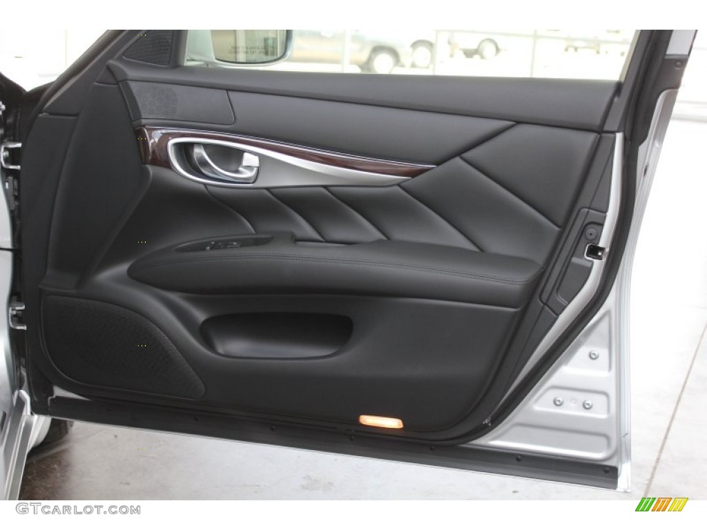 2013 Infiniti M 37 Sedan Graphite Door Panel Photo #82967653