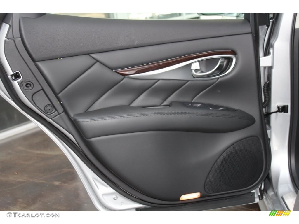 2013 Infiniti M 37 Sedan Graphite Door Panel Photo #82967662