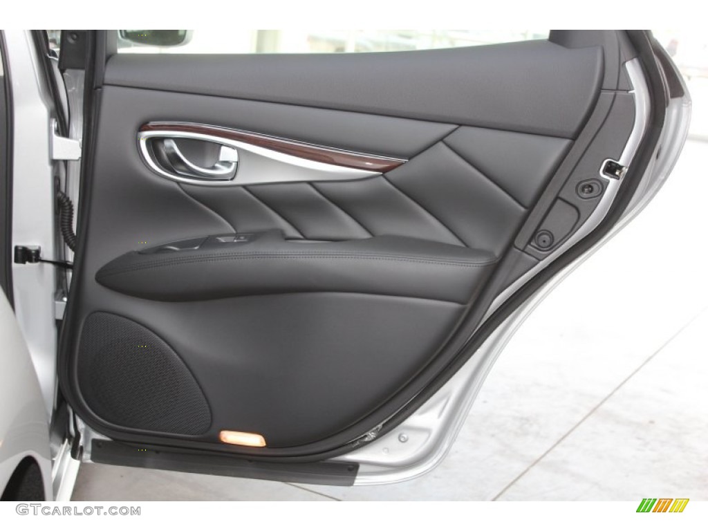 2013 Infiniti M 37 Sedan Graphite Door Panel Photo #82967677