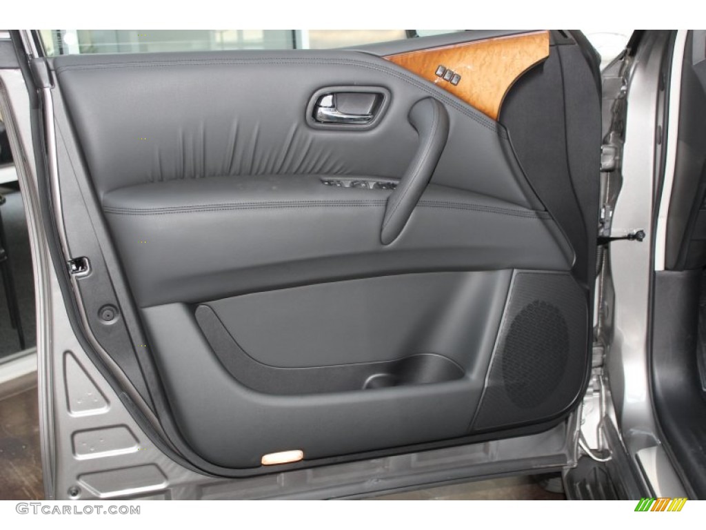 2013 Infiniti QX 56 4WD Graphite Door Panel Photo #82968805