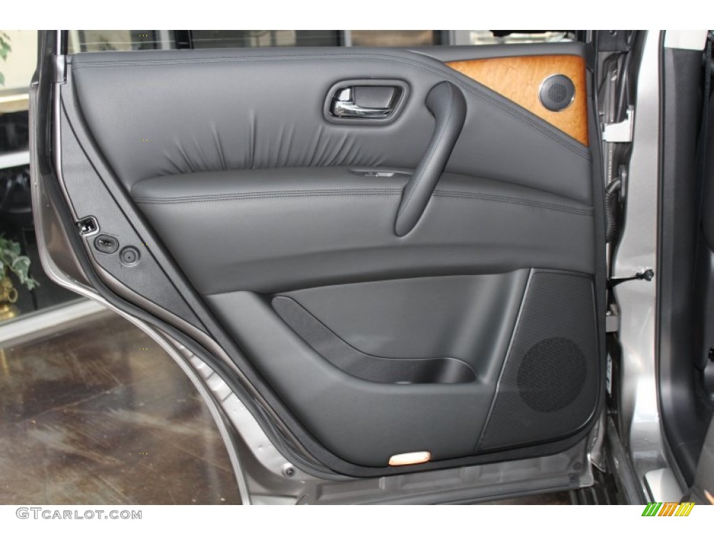 2013 Infiniti QX 56 4WD Graphite Door Panel Photo #82968829