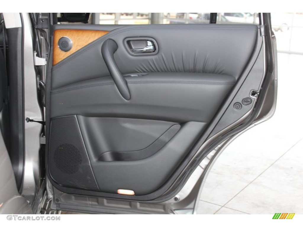 2013 Infiniti QX 56 4WD Graphite Door Panel Photo #82968838