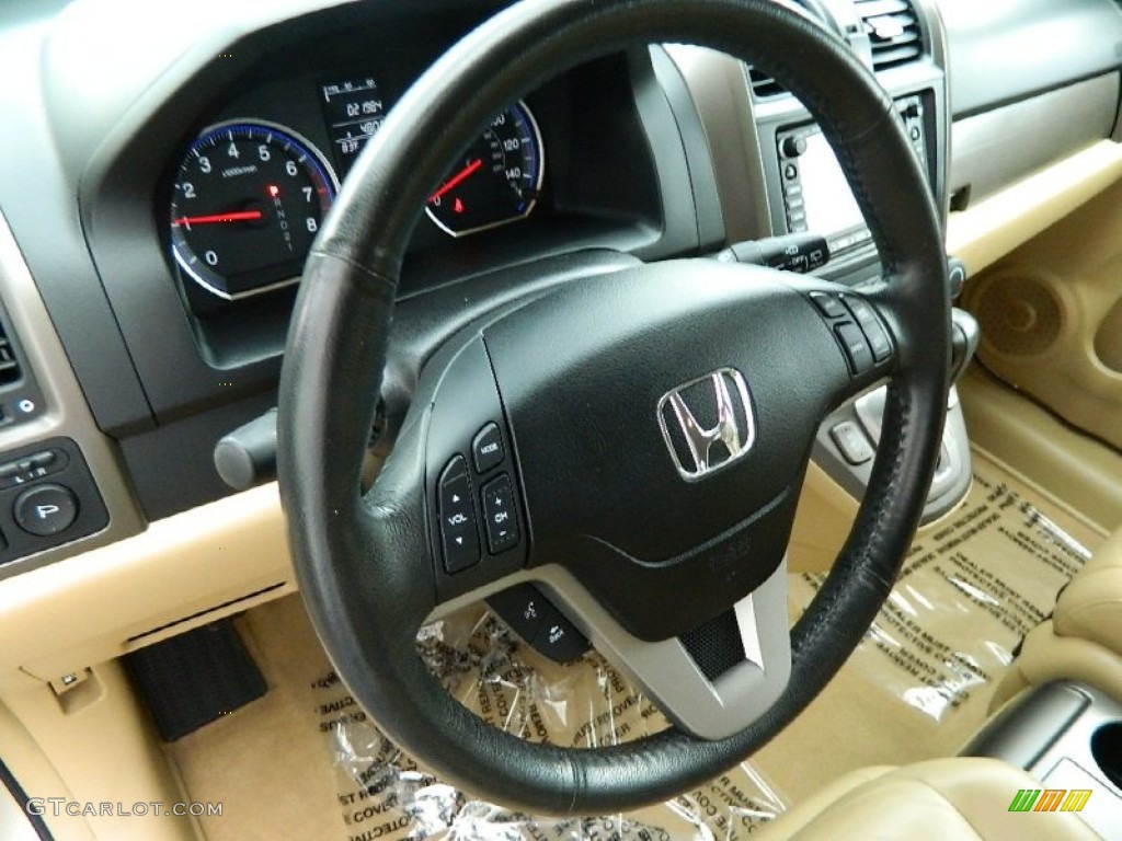 2009 CR-V EX-L - Borrego Beige Metallic / Ivory photo #15