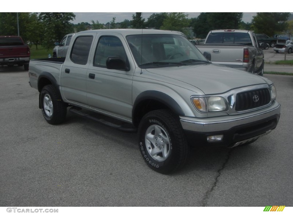 2004 Tacoma V6 Double Cab 4x4 - Lunar Mist Metallic / Charcoal photo #1