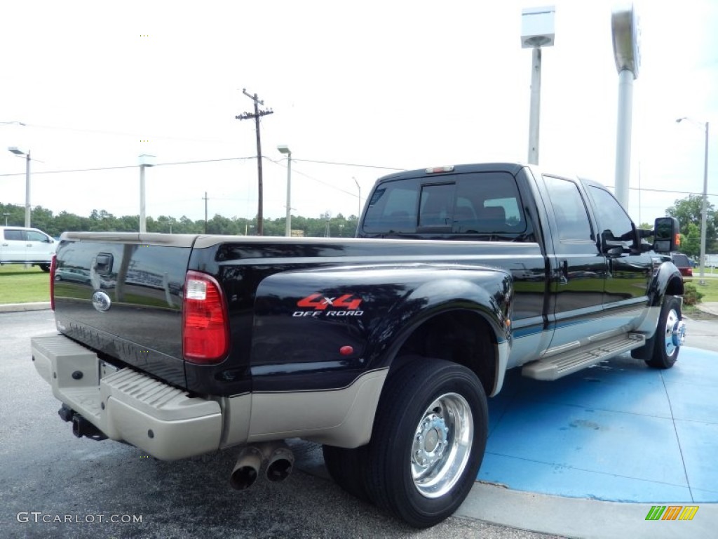 2009 F450 Super Duty King Ranch Crew Cab 4x4 Dually - Black / Chaparral Leather photo #8