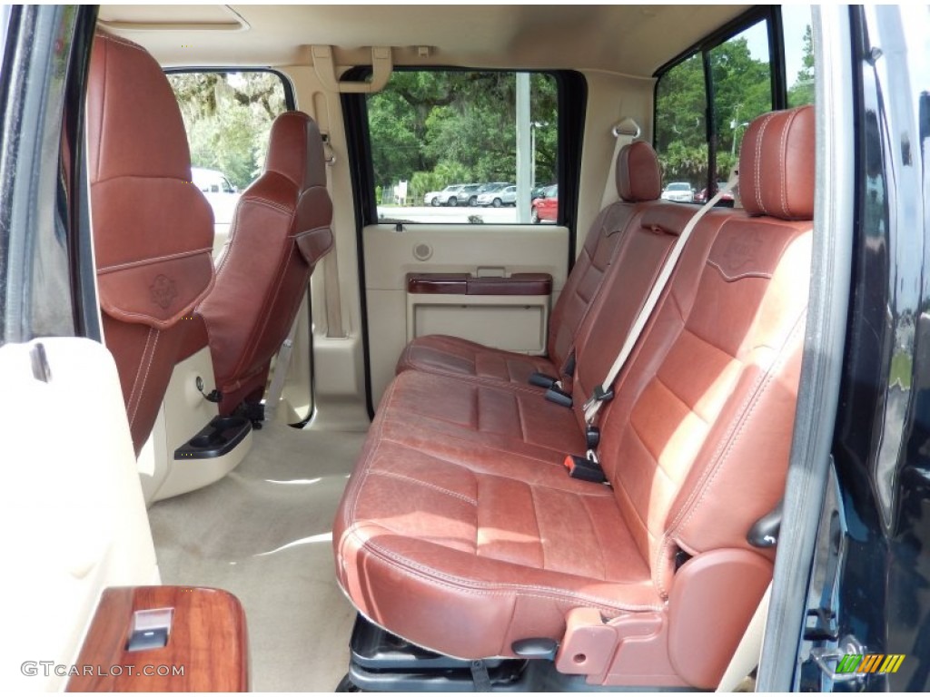 Chaparral Leather Interior 2009 Ford F450 Super Duty King Ranch Crew Cab 4x4 Dually Photo #82970782