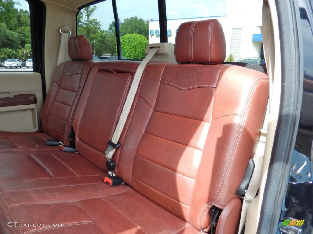 Chaparral Leather Interior 2009 Ford F450 Super Duty King Ranch Crew Cab 4x4 Dually Photo #82970807