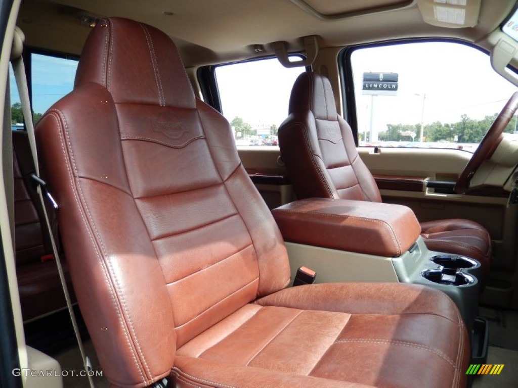 Chaparral Leather Interior 2009 Ford F450 Super Duty King Ranch Crew Cab 4x4 Dually Photo #82970855