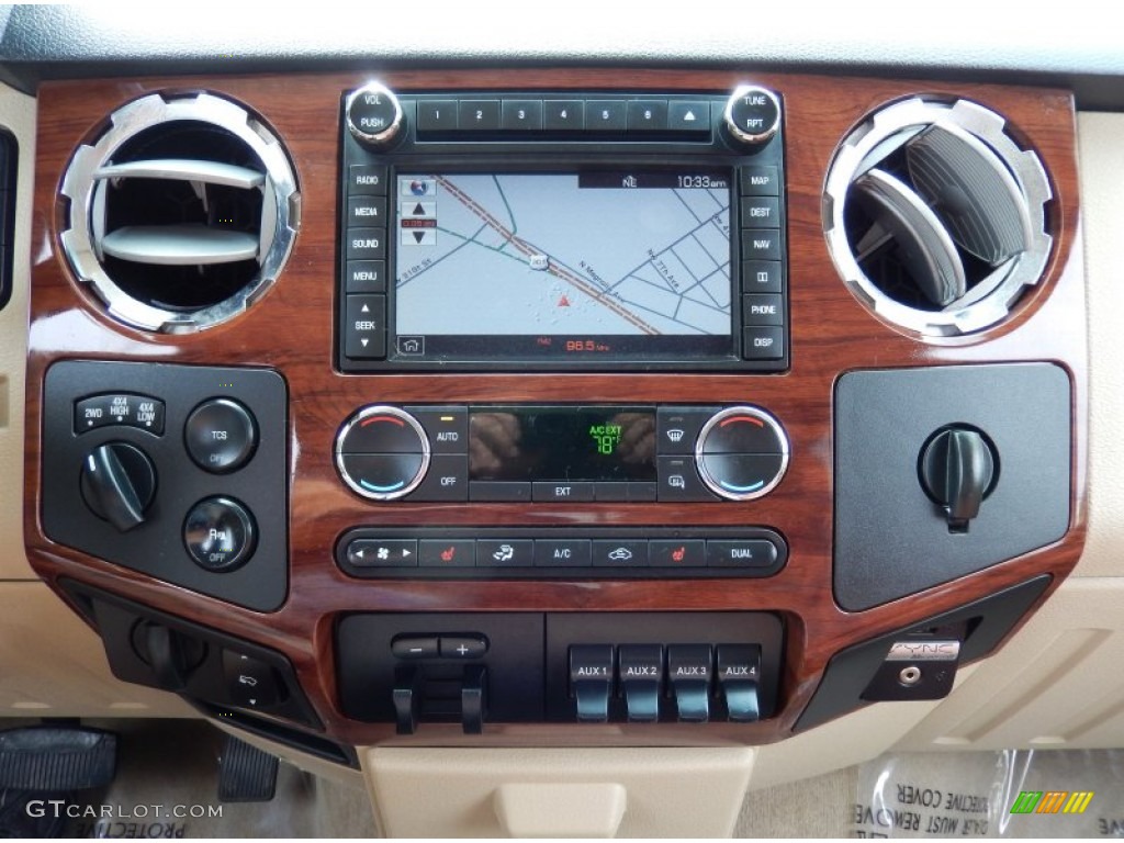 2009 Ford F450 Super Duty King Ranch Crew Cab 4x4 Dually Controls Photo #82970972