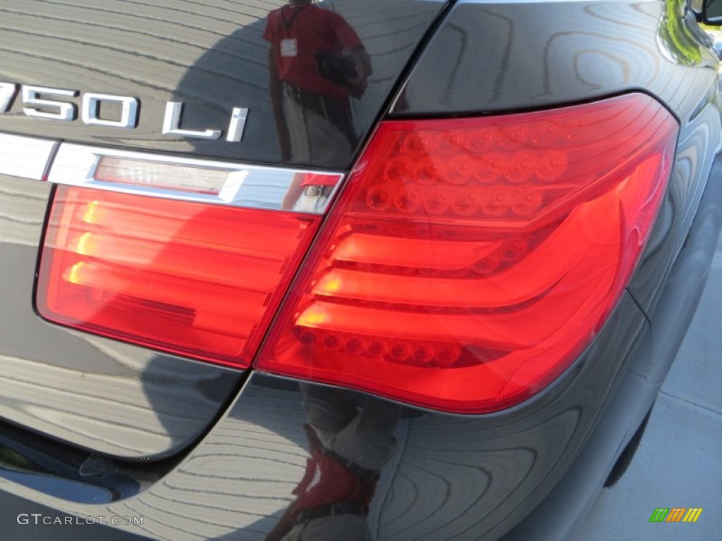 2009 7 Series 750Li Sedan - Azurite Black Metallic / Champagne Full Merino Leather photo #15