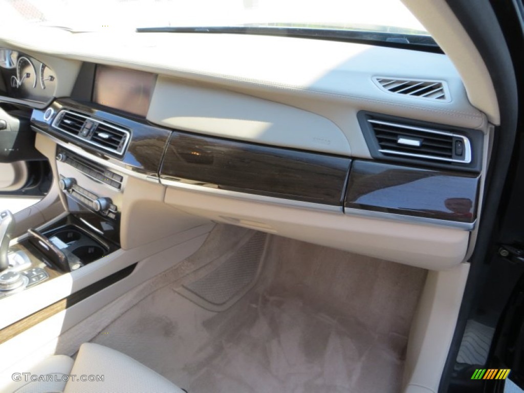 2009 7 Series 750Li Sedan - Azurite Black Metallic / Champagne Full Merino Leather photo #19