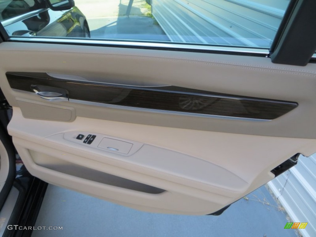 2009 7 Series 750Li Sedan - Azurite Black Metallic / Champagne Full Merino Leather photo #21