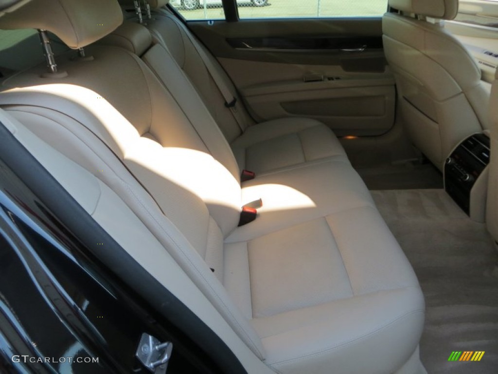2009 7 Series 750Li Sedan - Azurite Black Metallic / Champagne Full Merino Leather photo #22