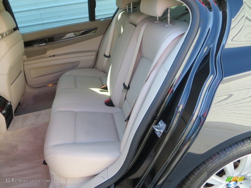 2009 7 Series 750Li Sedan - Azurite Black Metallic / Champagne Full Merino Leather photo #25