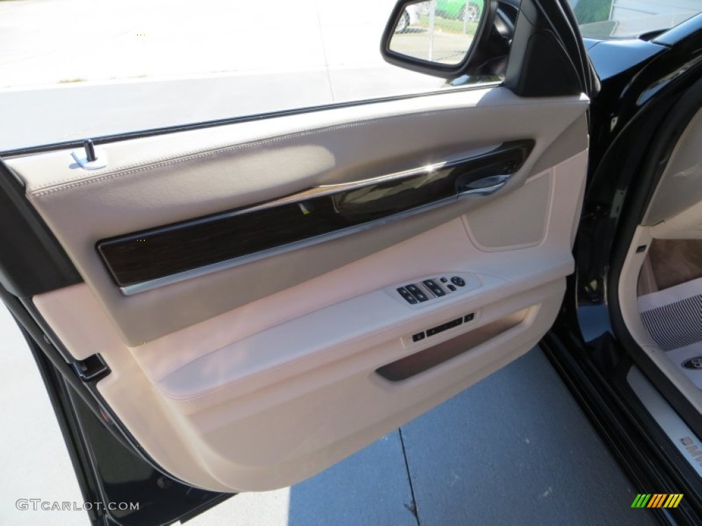 2009 7 Series 750Li Sedan - Azurite Black Metallic / Champagne Full Merino Leather photo #26