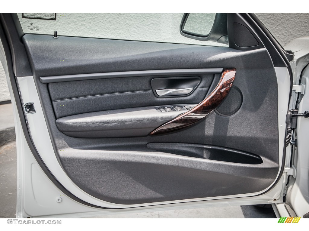 2013 BMW 3 Series 335i Sedan Black Door Panel Photo #82971673