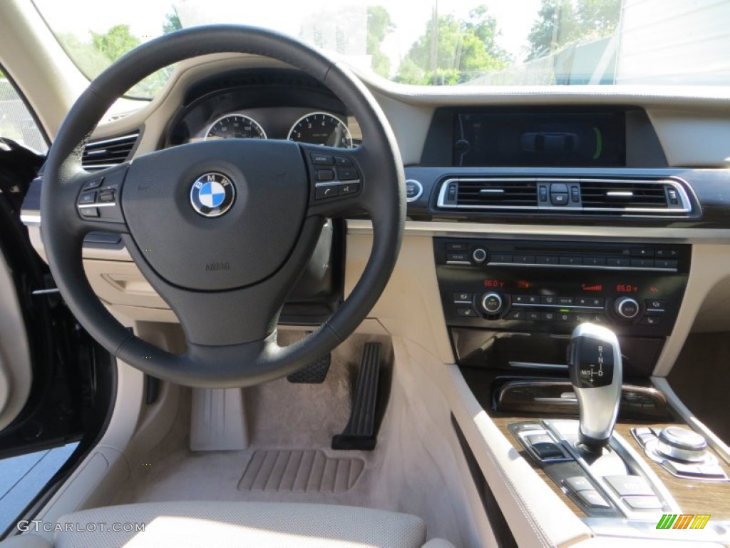 2009 7 Series 750Li Sedan - Azurite Black Metallic / Champagne Full Merino Leather photo #30