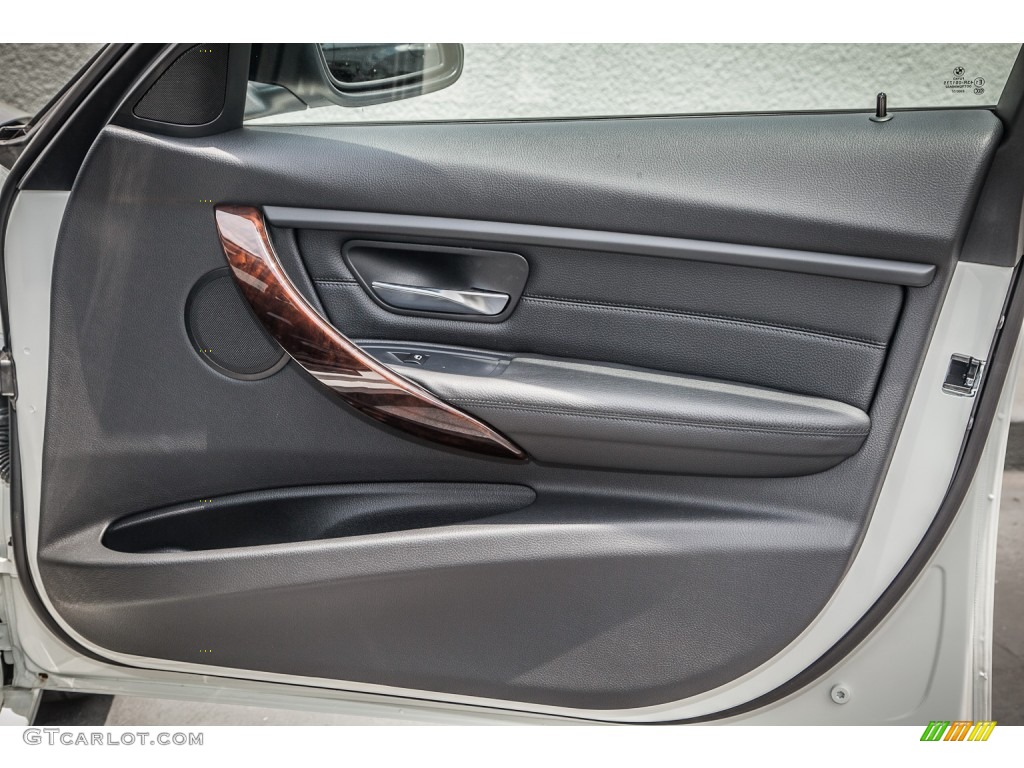2013 BMW 3 Series 335i Sedan Black Door Panel Photo #82971824