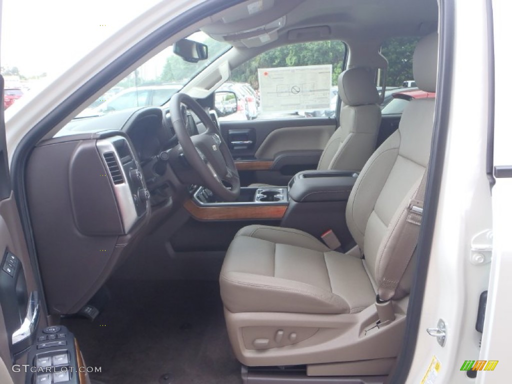Cocoa/Dune Interior 2014 Chevrolet Silverado 1500 LTZ Crew Cab 4x4 Photo #82972141