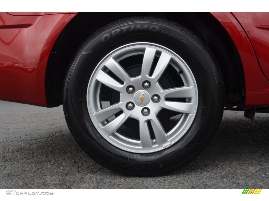 2012 Sonic LT Sedan - Crystal Red Tintcoat / Jet Black/Dark Titanium photo #16