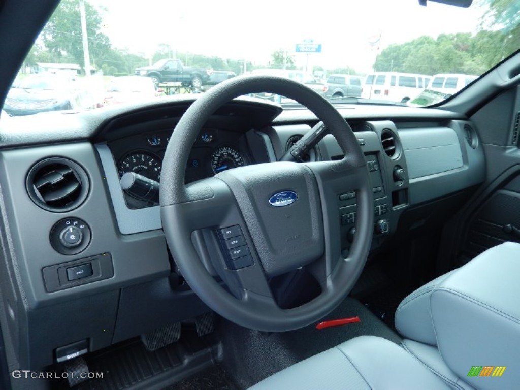 2013 Ford F150 XL Regular Cab Steel Gray Dashboard Photo #82972180