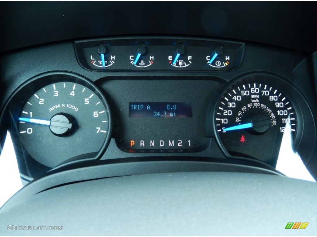 2013 Ford F150 XL Regular Cab Gauges Photo #82972195