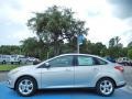 2013 Ingot Silver Ford Focus SE Sedan  photo #2