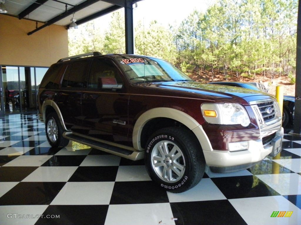 2006 Explorer Eddie Bauer - Dark Cherry Metallic / Camel photo #1