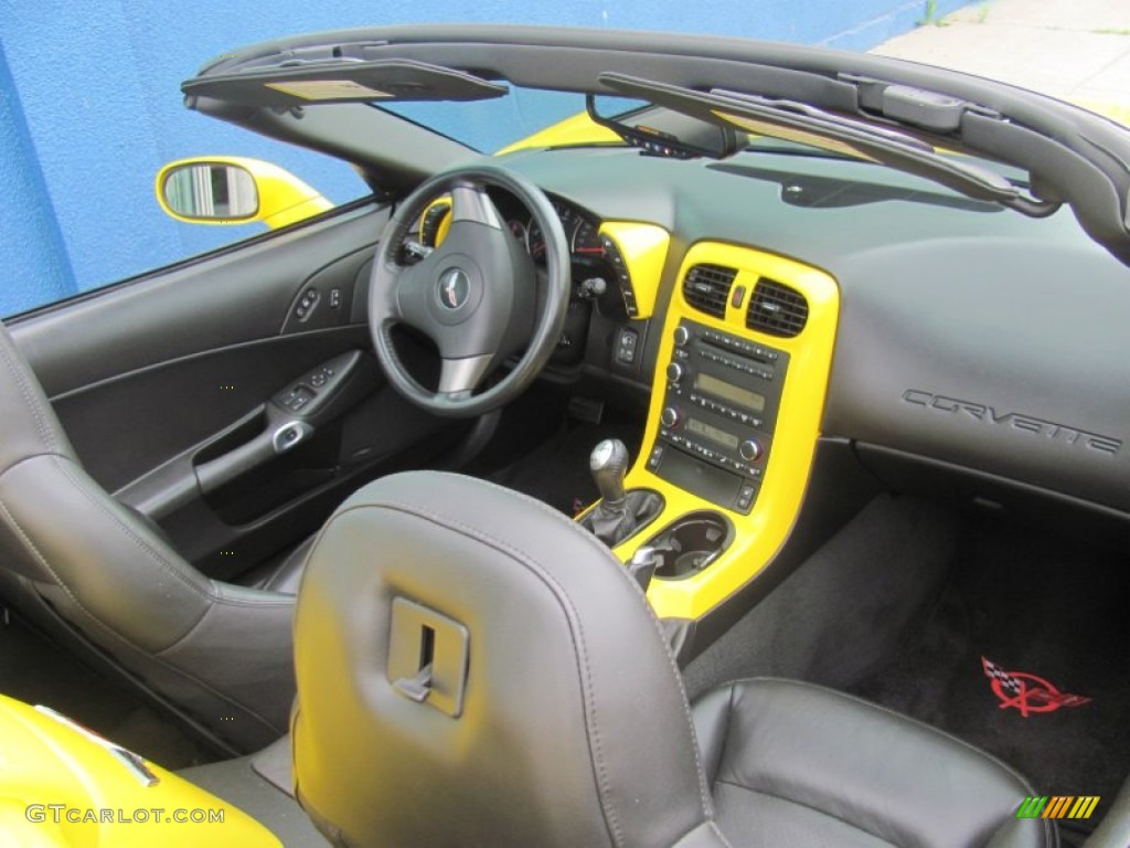 2006 Corvette Convertible - Velocity Yellow / Ebony Black photo #9