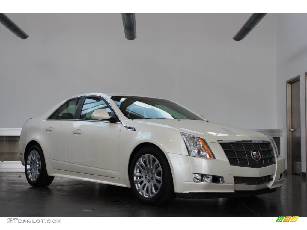 White Diamond Tricoat 2010 Cadillac CTS 3.0 Sedan Exterior Photo #82978460