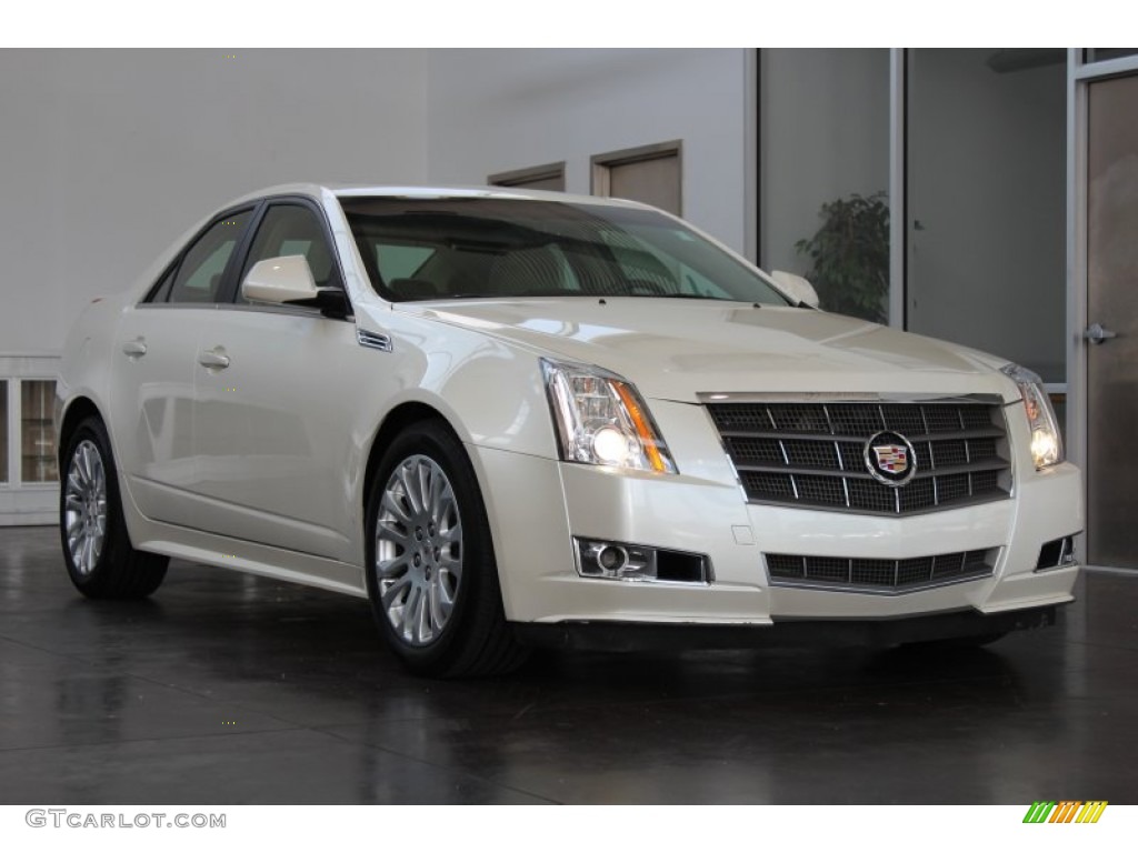 White Diamond Tricoat 2010 Cadillac CTS 3.0 Sedan Exterior Photo #82978483