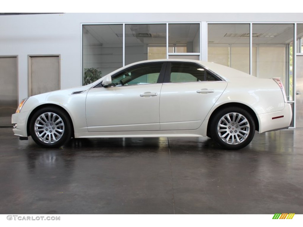 White Diamond Tricoat 2010 Cadillac CTS 3.0 Sedan Exterior Photo #82978592