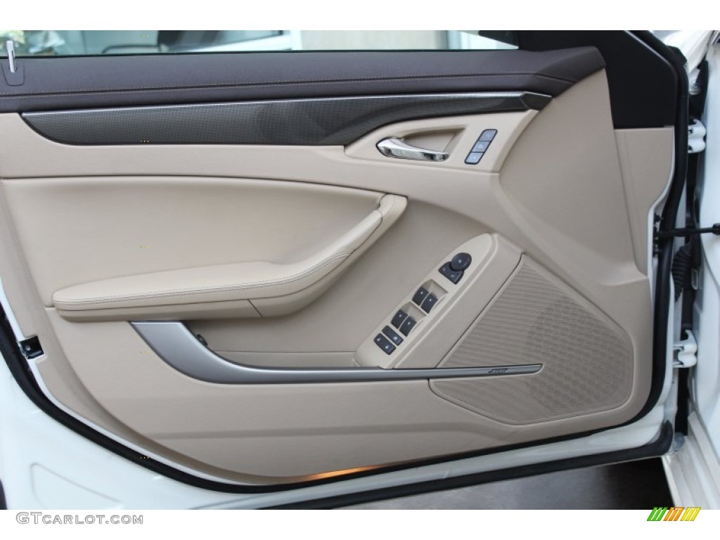 2010 Cadillac CTS 3.0 Sedan Cashmere/Cocoa Door Panel Photo #82978919