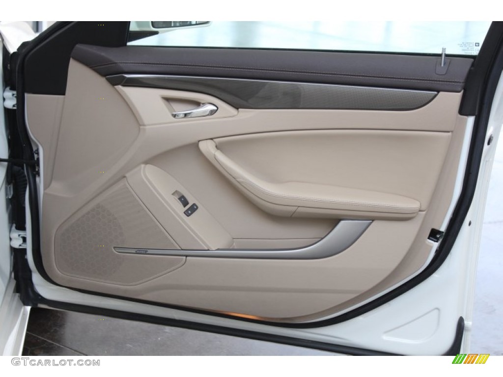 2010 Cadillac CTS 3.0 Sedan Cashmere/Cocoa Door Panel Photo #82978964