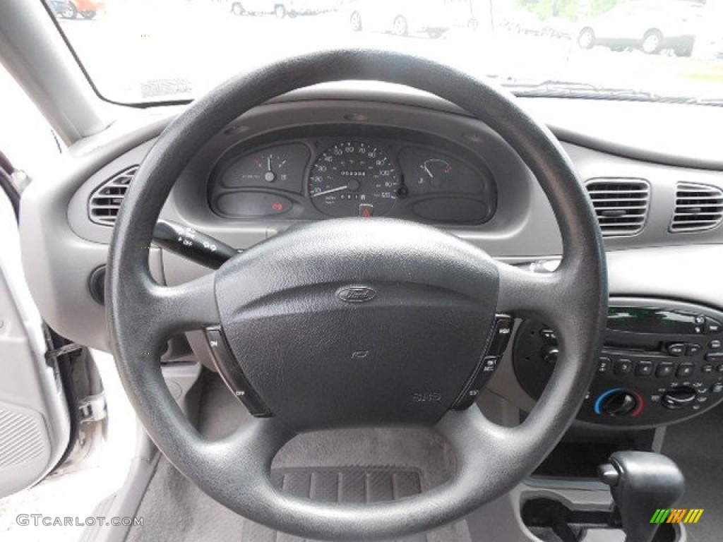 2001 Escort SE Sedan - Oxford White / Medium Graphite photo #15