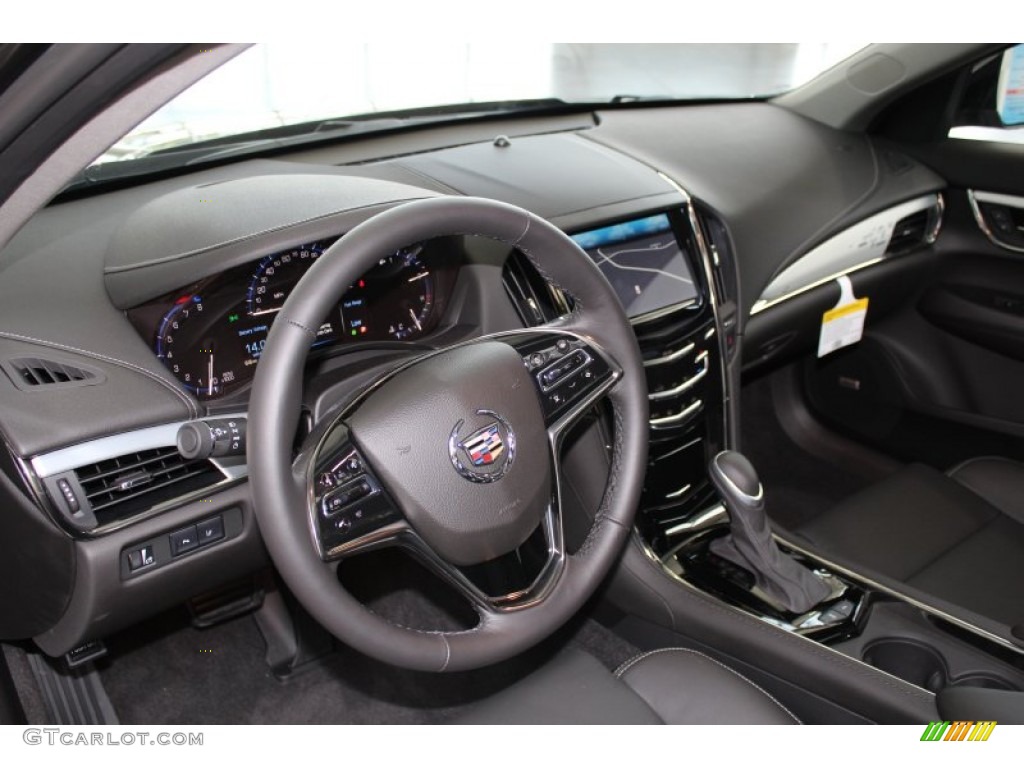 2013 Cadillac ATS 3.6L Luxury Jet Black/Jet Black Accents Dashboard Photo #82979738