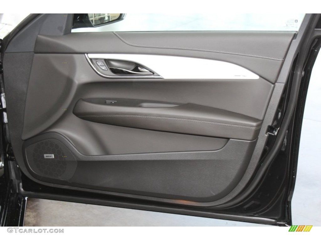 2013 Cadillac ATS 3.6L Luxury Jet Black/Jet Black Accents Door Panel Photo #82979869