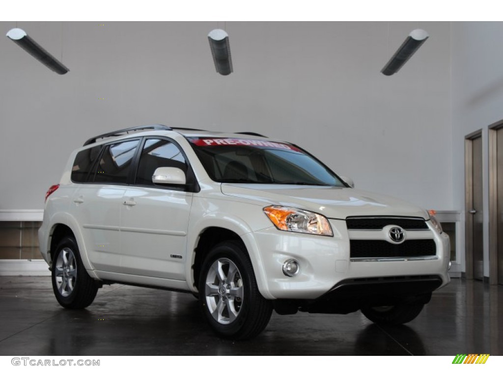 2010 RAV4 Limited - Blizzard White Pearl / Ash Gray photo #1