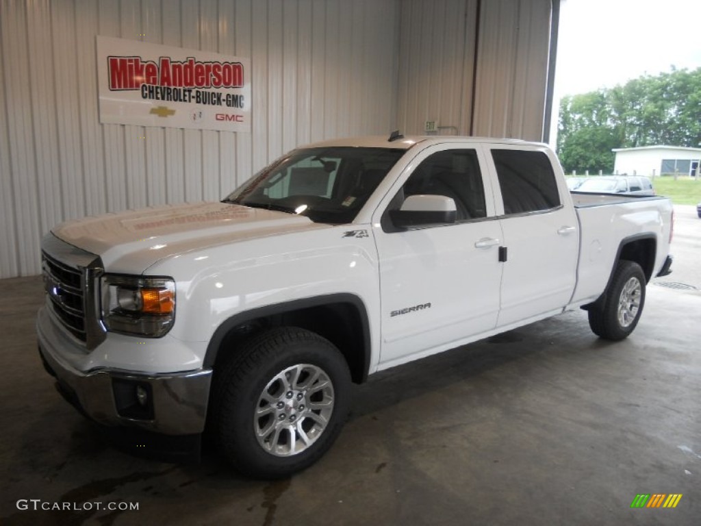 2014 Sierra 1500 SLE Crew Cab 4x4 - Summit White / Jet Black photo #1