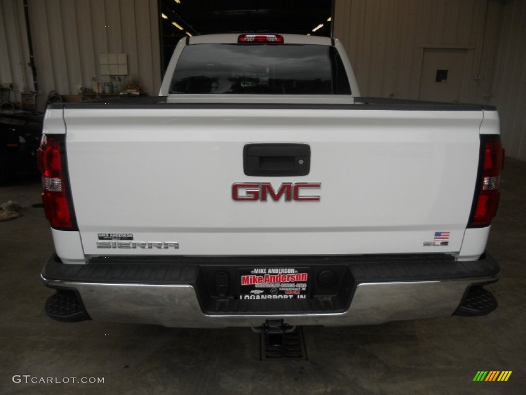2014 Sierra 1500 SLE Crew Cab 4x4 - Summit White / Jet Black photo #3