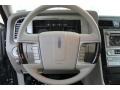 Stone/Charcoal Black 2008 Lincoln Navigator Luxury Steering Wheel