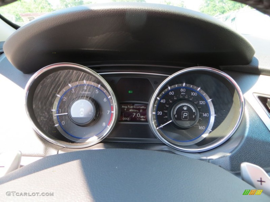 2013 Sonata SE 2.0T - Indigo Night Blue / Gray photo #33