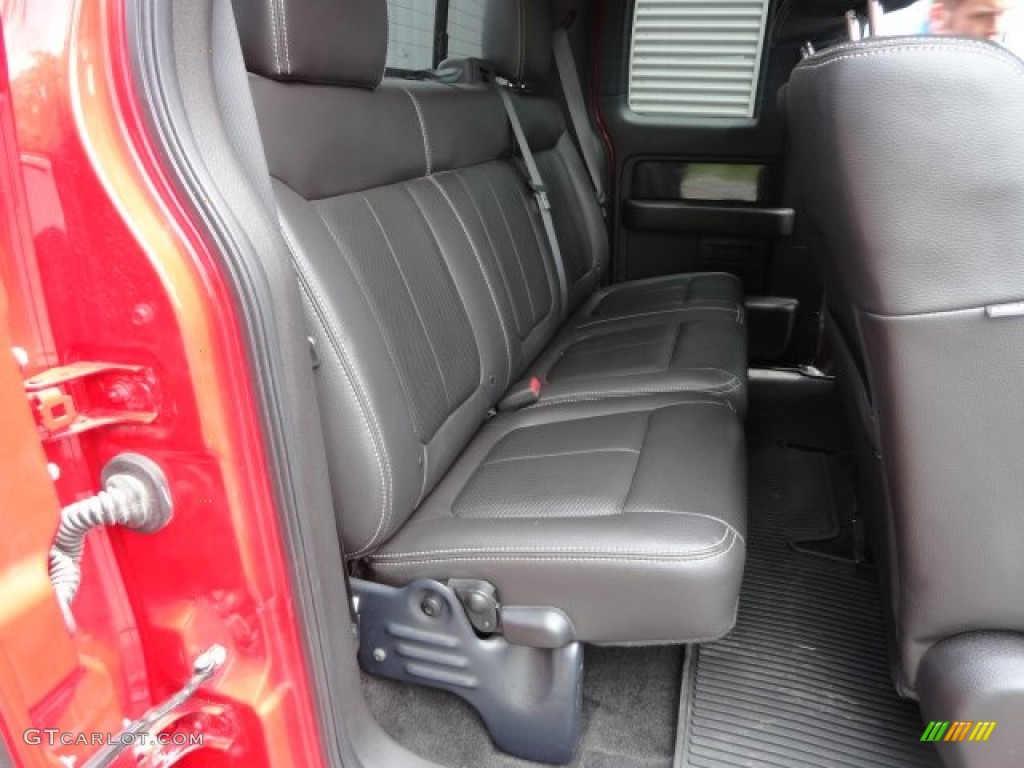 2010 F150 FX4 SuperCab 4x4 - Vermillion Red / Black photo #13