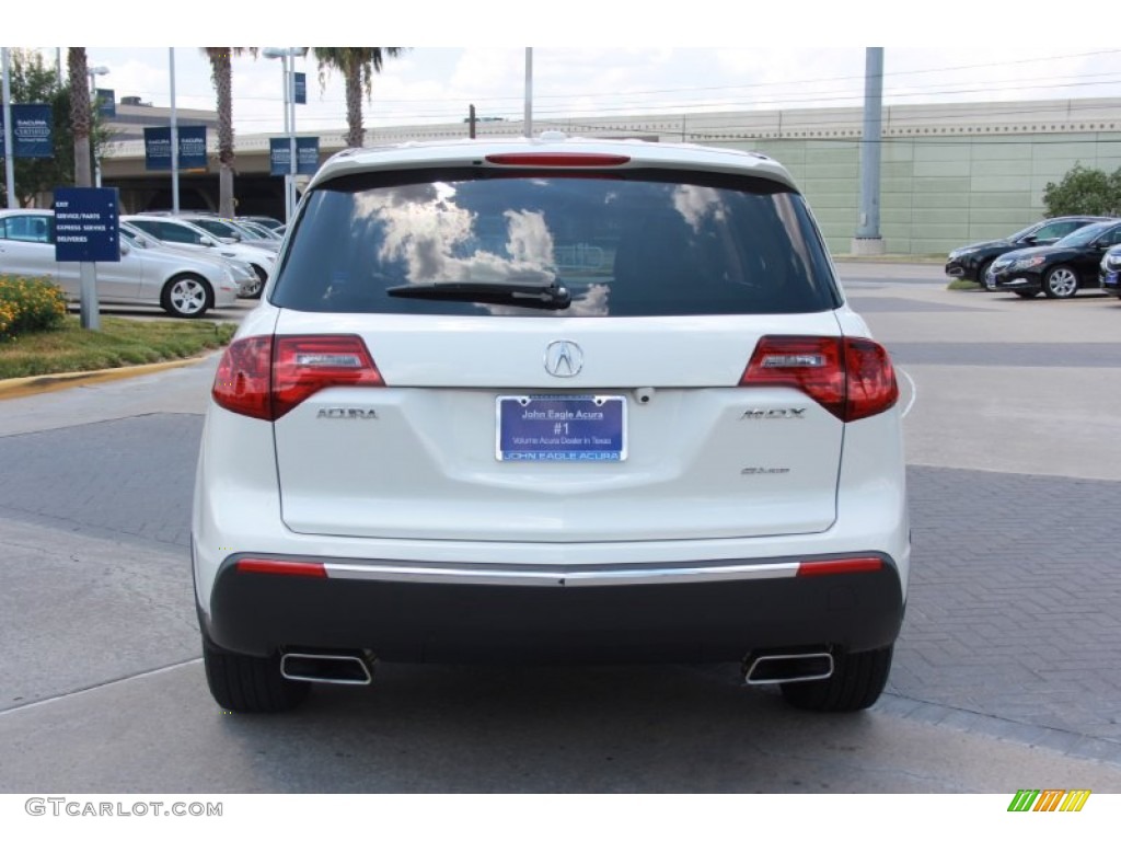 2012 MDX SH-AWD Technology - Aspen White Pearl II / Taupe photo #4