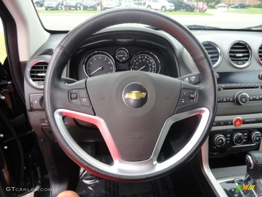 2013 Chevrolet Captiva Sport LTZ Black/Light Titanium Steering Wheel Photo #82983503
