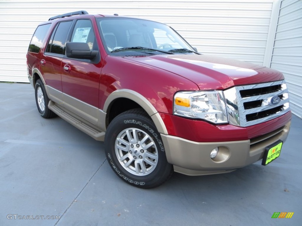 2013 Expedition XLT - Ruby Red / Camel photo #1