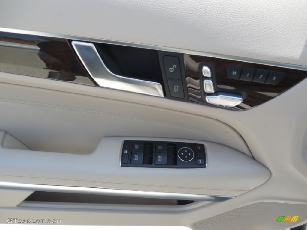 2014 E 350 Coupe - Iridium Silver Metallic / Silk Beige/Espresso Brown photo #6