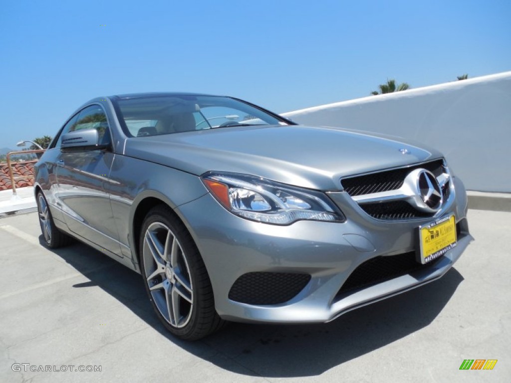 2014 E 350 Coupe - Iridium Silver Metallic / Silk Beige/Espresso Brown photo #11